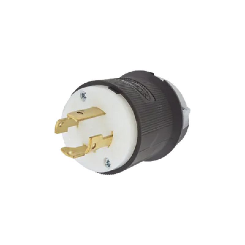 Clavija con Bloqueo de Media Vuelta Industrial 30 A 250 V CA / 3 Polos 4 Hilos / Nema L1530P