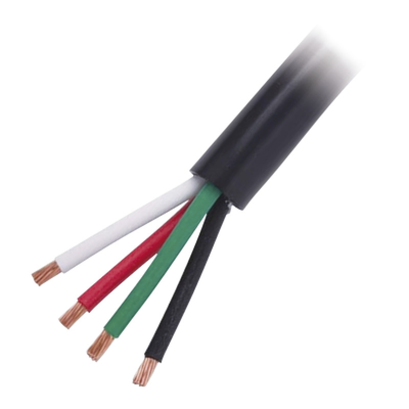 Cable Eléctrico de Uso Rudo 4 Hilos Calibre 18 AWG Hasta 600 V Rollo de 100 m