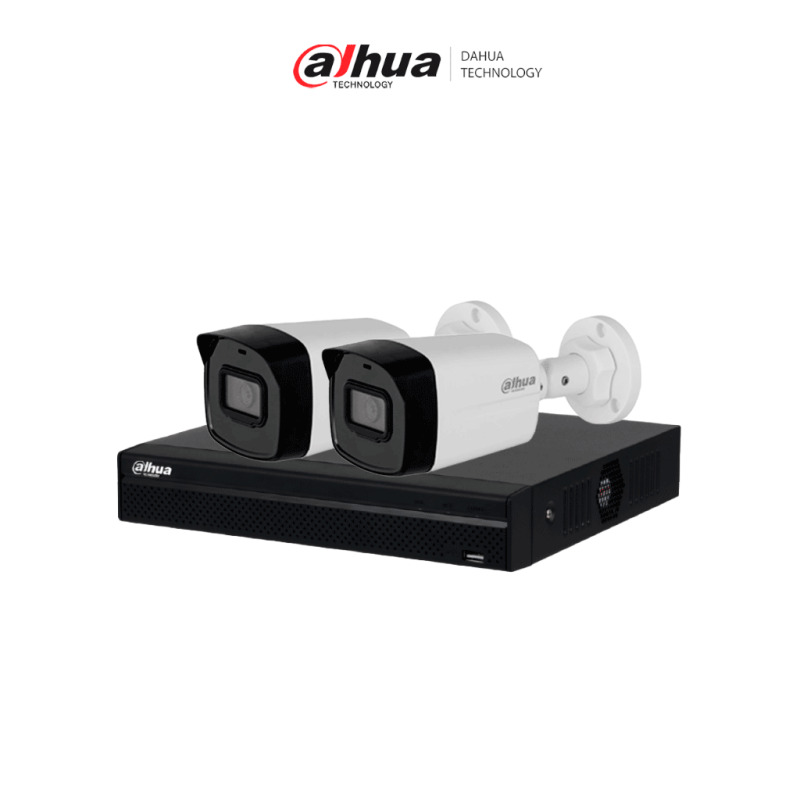 Bundle BuenFin1 NVR+2BulletIP - Compra 1 NVR NVR1104HS-P-S3 de 4 Canales y llévate mas 2 cámaras IPC-B1E20 por el precio de 1.5 Camaras.