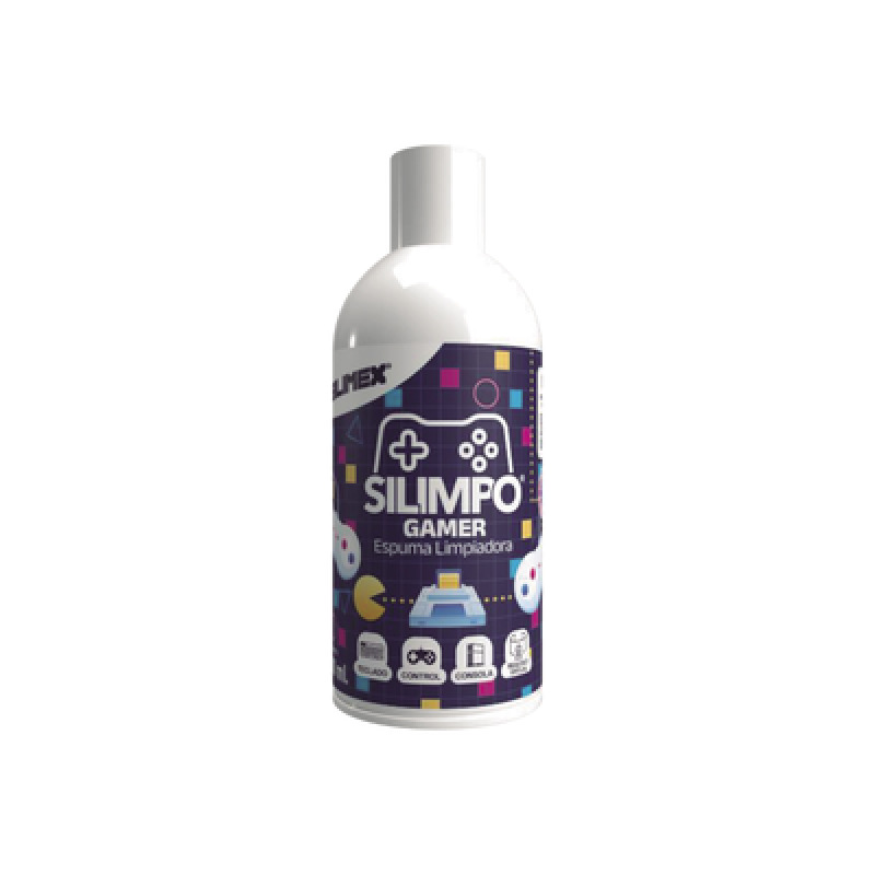 Silimpo Gamer La Espuma de Limpieza con Protección UV Efecto AntiEstático y Aroma a Chicle para tus Dispositivos Gaming