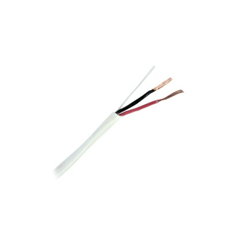 Bobina de 305 metros /  2 x 18 AWG /  Cable / Blanco / Para aplicaciones de Alarma / Audio / Control de Acceso / Certificado UL / Resistente al fuego / Para interior