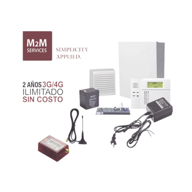 2 Años 4G ILIMITADO INCLUIDO Kit VISTA48LATeclado 6150 Comunicador MN01LTEM Bateria Transformador y Sirena de 15 Watts image 2