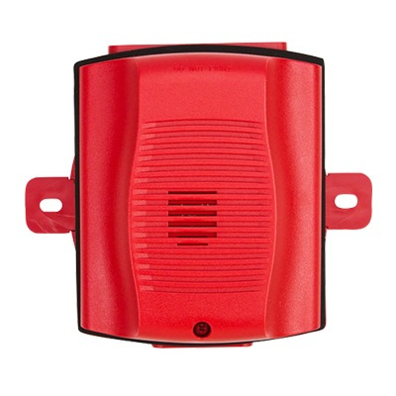 Sirena para Exterior Montaje en Techo o Pared 12 a 24 Vcc Color Rojo image 2