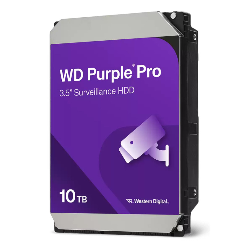Disco Duro Purple Pro de 10 TB / 7200 RPM / Optimizado para Soluciones de Videovigilancia con Analiticos Meta Data / Uso 247 / 5 Años de Garantia