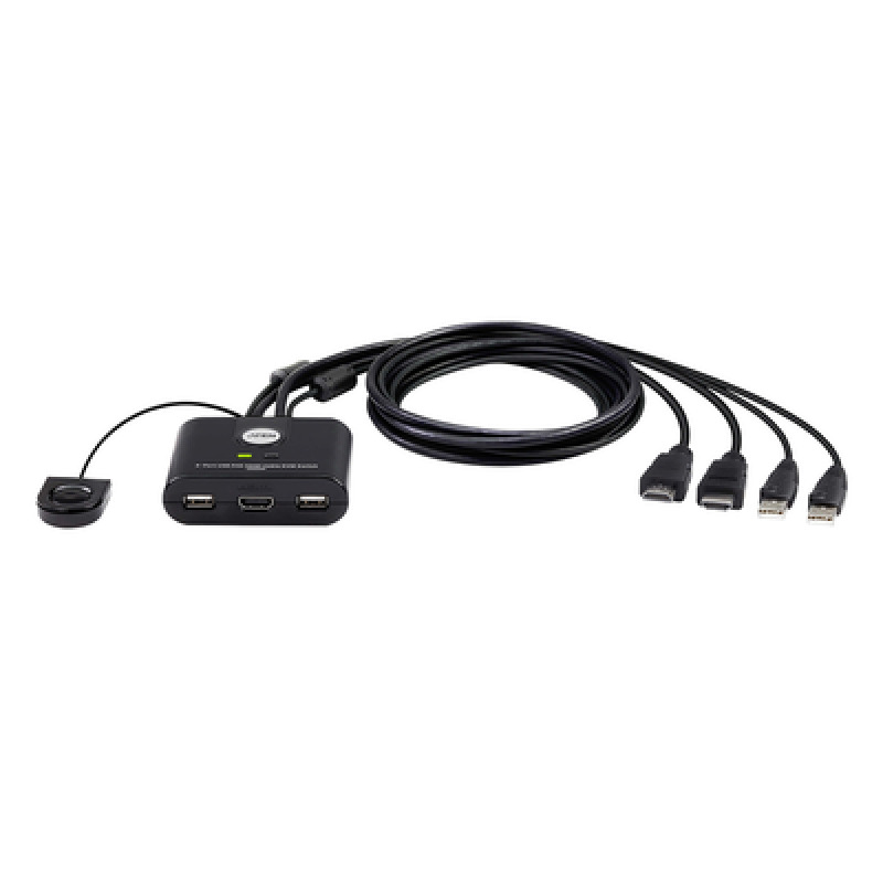 Switch KVM | USB FHD HDMI | de 2 puertos en formato cable image 2