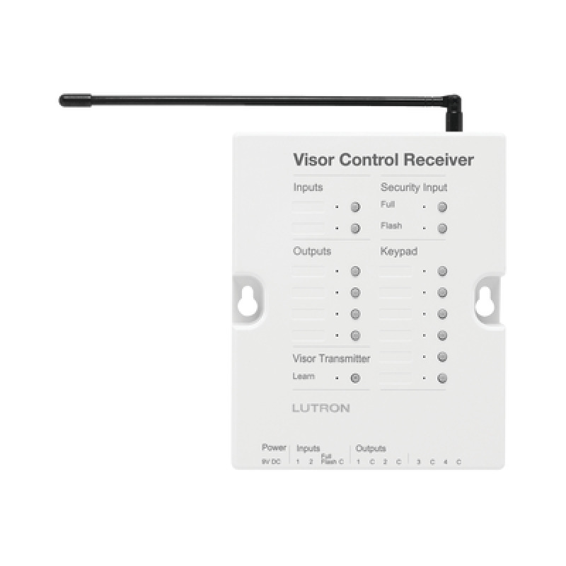 RadoiRA2 Receptor de control para puertas de garage regulador de iluminación 120V 4 salidas de relay y 2 entradas Complementar con RRMAIN de RadioRa2 Lutron