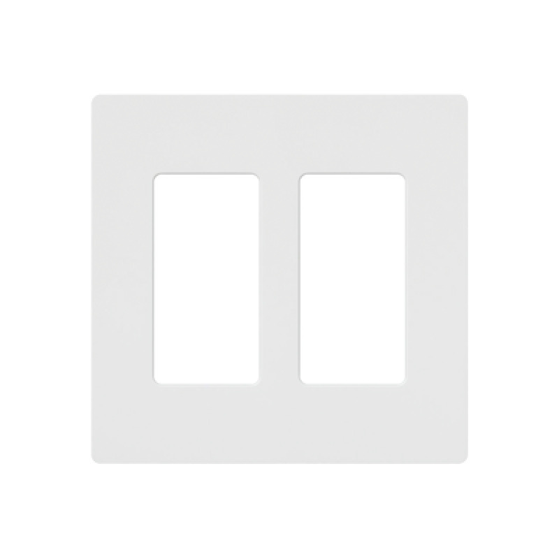 Placa de pared 2 espacios para atenuador dimmer apagador ó control remoto inalámbrico LUTRON