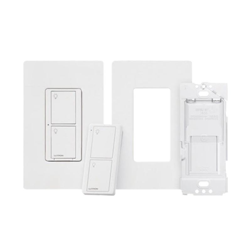 Caseta Wireless Kit Apagador base para empotrar en pared el control remoto PICO tapa ideal para el control de iluminación