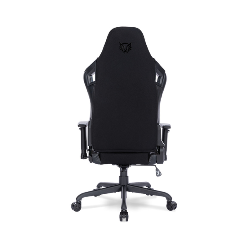 SILLA GAMER BALAM RUSH THUNDER MAX V7 / TELA NYLON TRANSPIRABLE / REPOSABRAZOS,REPOSA PIES,COJIN LUMBAR / 140 / 150KG / NEGRO / BR-940597 image 3