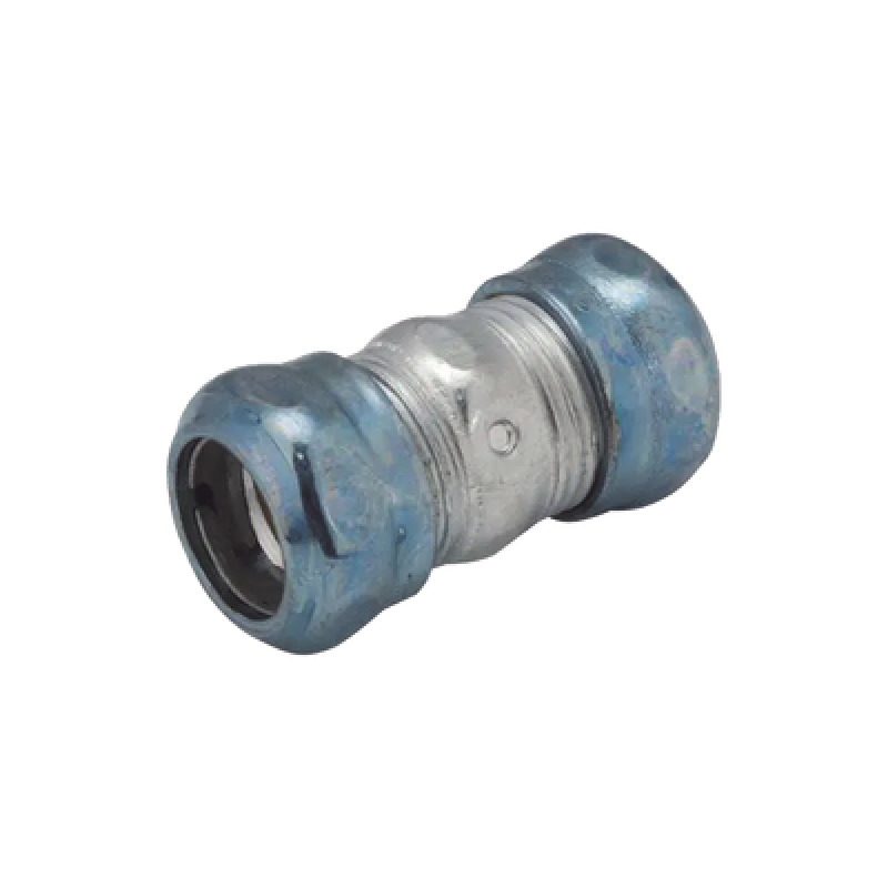 Cople Compresión Hermético de Acero Galvanizado para Pared Delgada de 3/4 