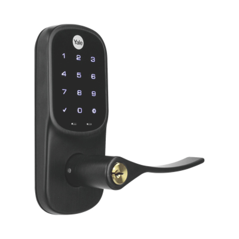 Cerradura YRL226 con Teclado Táctil y Manija /Smarphone Control Opcional/ bronce Antiguo/ Para puertas de 35 mm a 45 mm de espesor