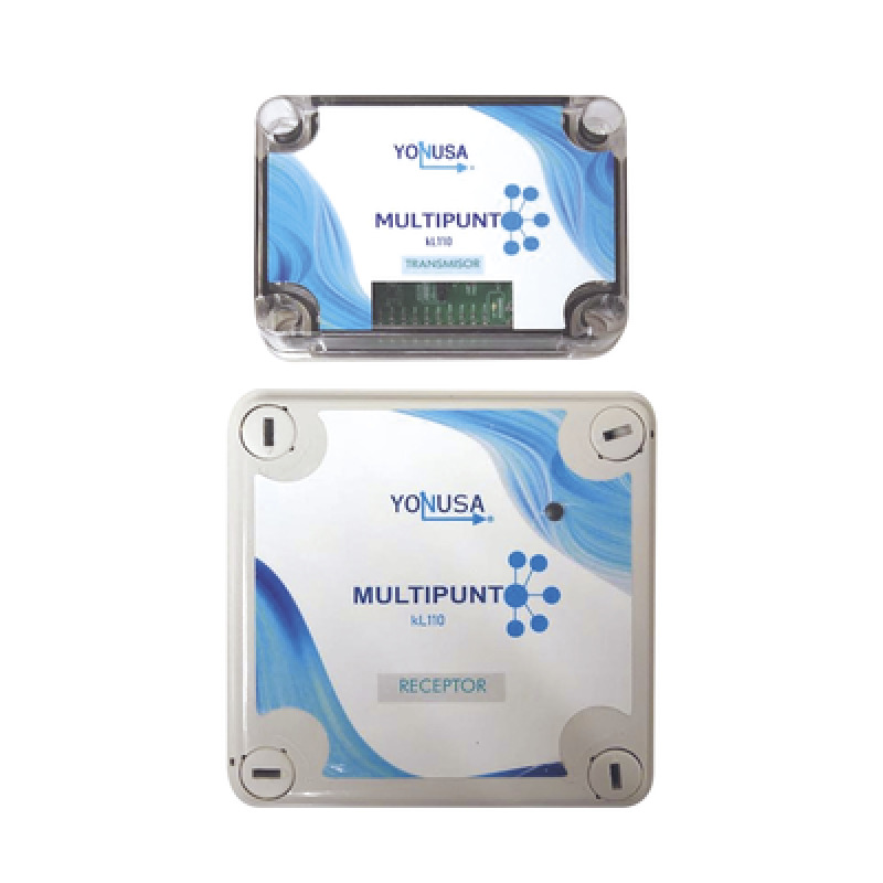 KIT Transmisor / Receptor Inalámbrico para KLT110 / 1 KM Linea de Vista / MultiPunto Soporta 10 Equipos