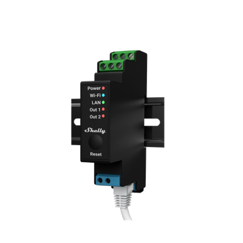 Relevador inalámbrico inteligente WIFI y Ethernet / Industrial y residencial / Hasta 16A / 2 canales