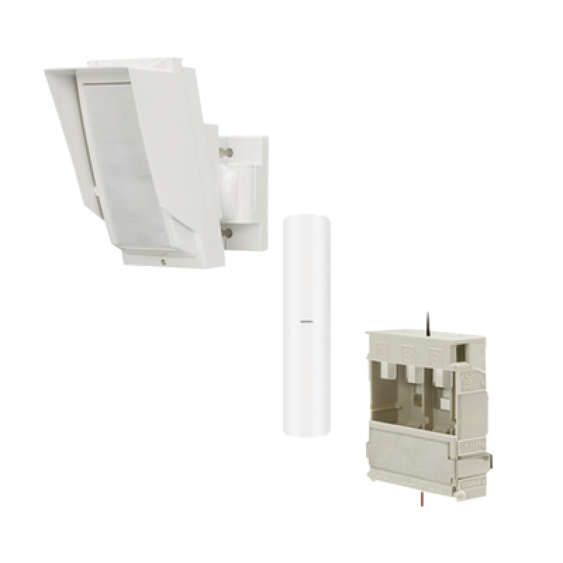 Detector de Movimiento PIR Antimascara Tipo cortina / 100 Exterior /  Inalámbrico / Hasta 24 metros / Incluye transmisor DSPDMCEG2WBB para paneles AXPRO