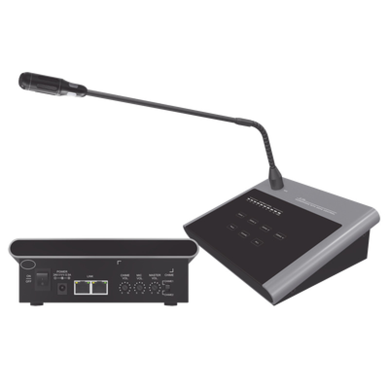 Microfono Remoto de 4 Zonas Para Sistema de Voceo Para Amplificadores SF4240UC y SF2240UC