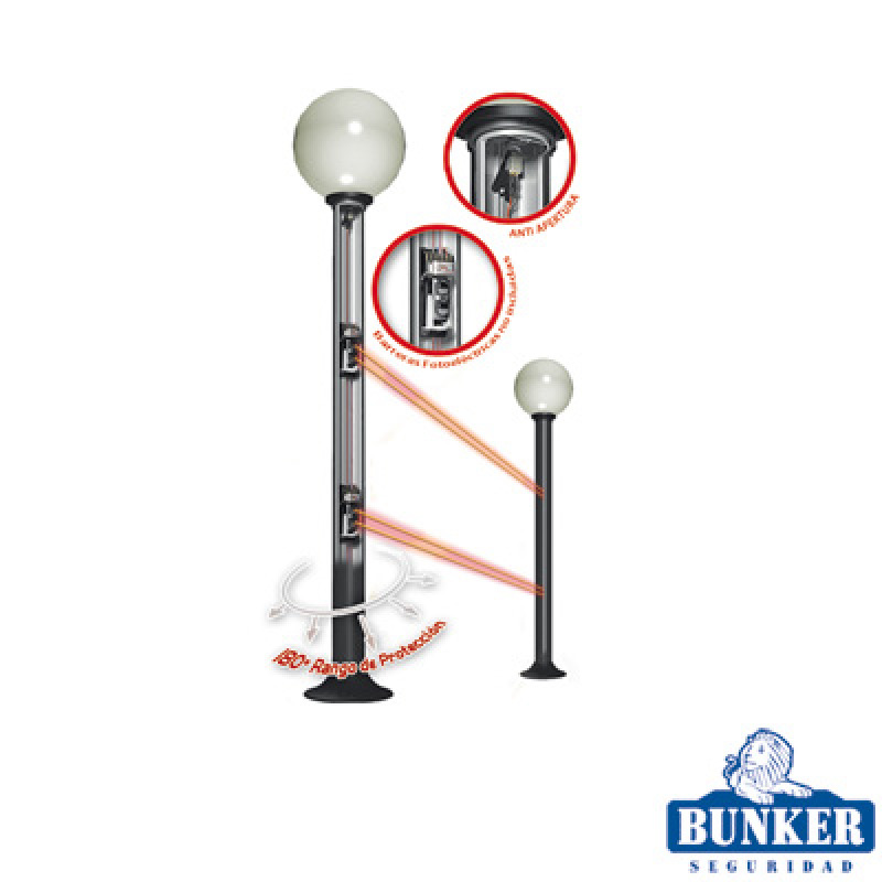 Carcasa ultra resistente y elegante tipo farola ideal para sensores fotoeléctricos/ Requiere PCGLOBE no incluido