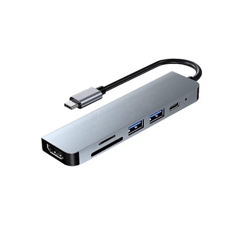 Urban Balance UB61 base para laptop o replicador de puertos Alámbrico USB 3.2 Gen 1 (3.1 Gen 1) Type-C Plata