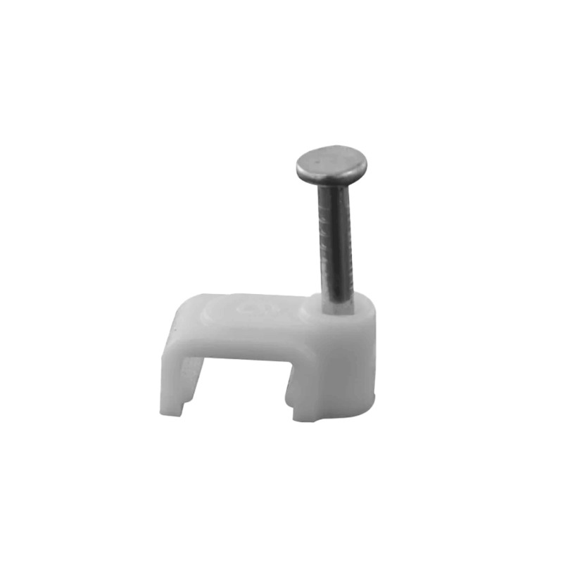 TCE LMG-NCC-5mm-GYQ50 - Grapa cuadrada de pared / medida interna 5 mm / Altua 6 mm / Color gris / Bolsa de 50 piezas