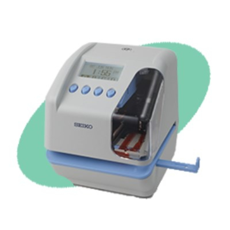 Seiko TP-50 máquina de tarjeta de tiempo Blanco LCD