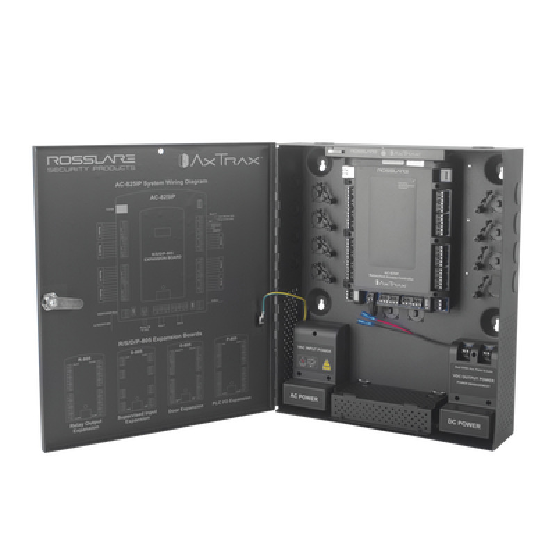 Controlador de acceso para 4 lectoras / Expandible a 56 Lectoras / Compatible con Sistema de Elevadores / 100000 Usuarios