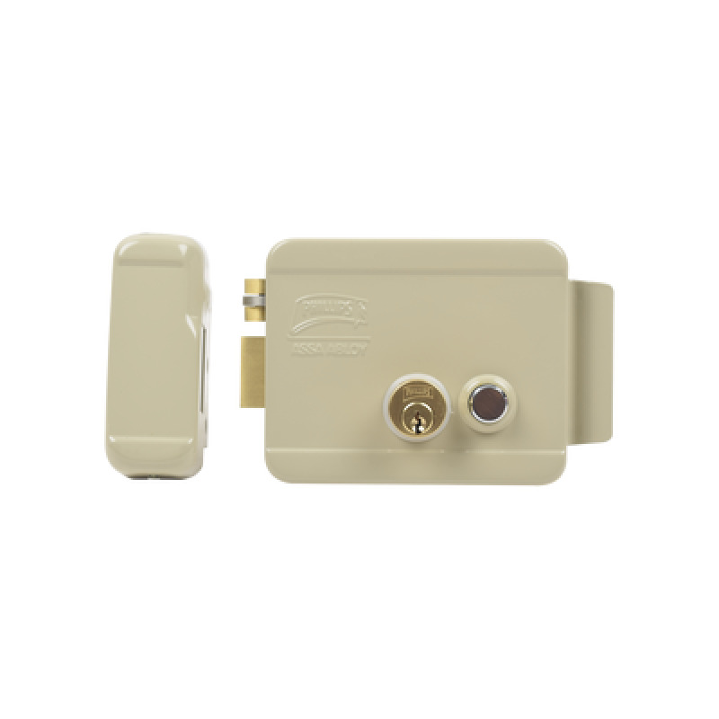 Cerradura Eléctrica / Incluye Llave /Con Botón integrado / Izquierda / Exterior