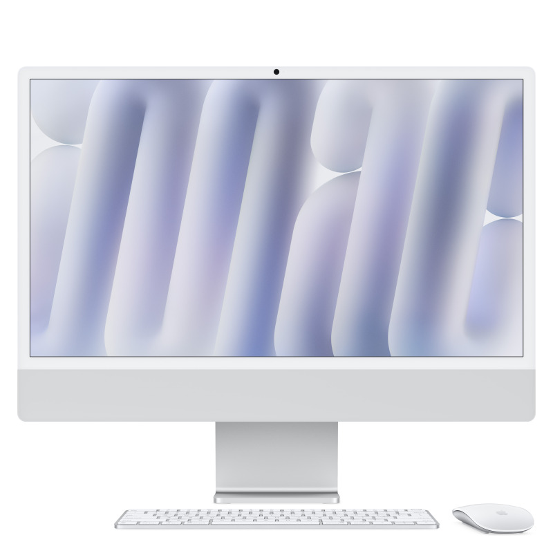 IMAC 24 RETINA 4.5K/CHIP M4 DE APPLE CPU 10 NUCLEOS Y GPU 10 NUCLEOS/16GB/512GB SSD/4 PUERTOS THUNDERBOLT 4/GIGABIT ETHERNET/MAGIC KEYBOARD CON TOUCH ID/PLATA