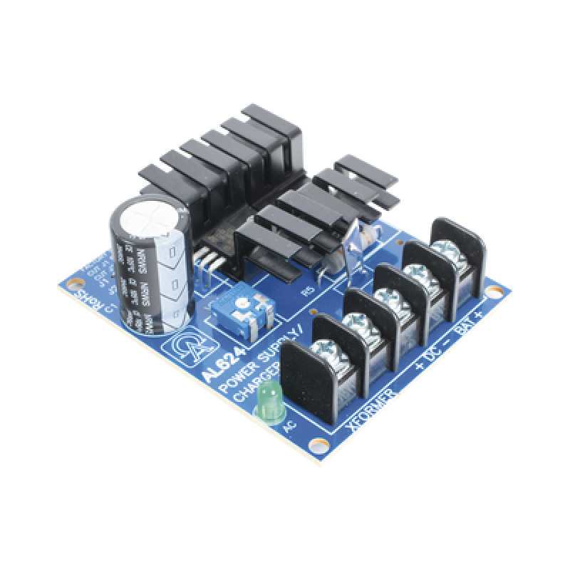 6 o 12 o 24 Vcc  12  A o 075 A / fuente tipo tarjeta / 1 salida / requiere transformador de entrada / capacidad de respaldo / Batería no incluida