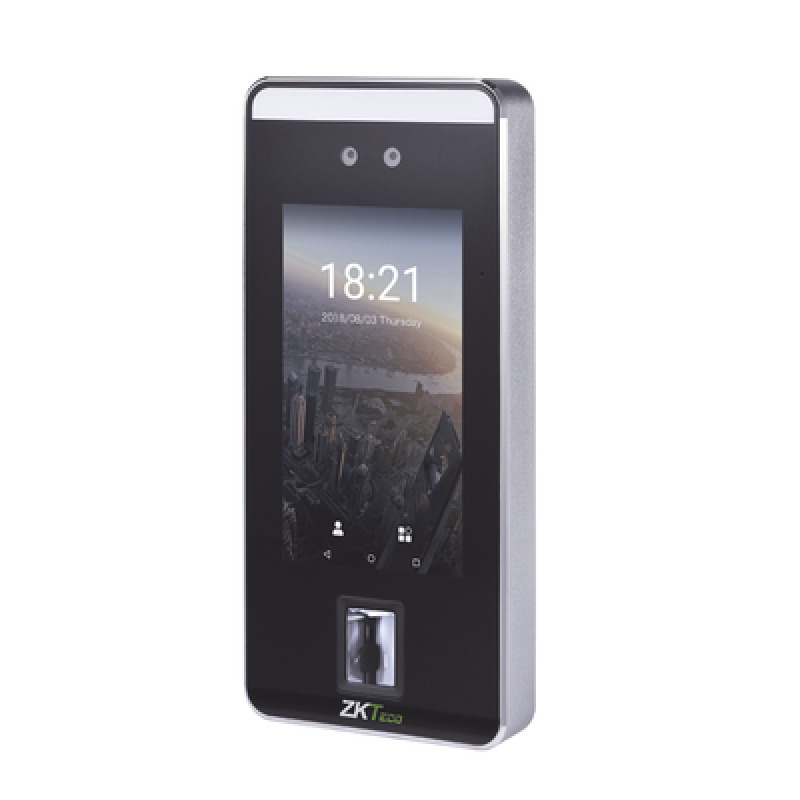 Biométrico Facial y de Palma SIN CONTACTO con pantalla Touch de 5 / 6000 rostros / Lector de Huella Digital / Lector de Códigos QR
