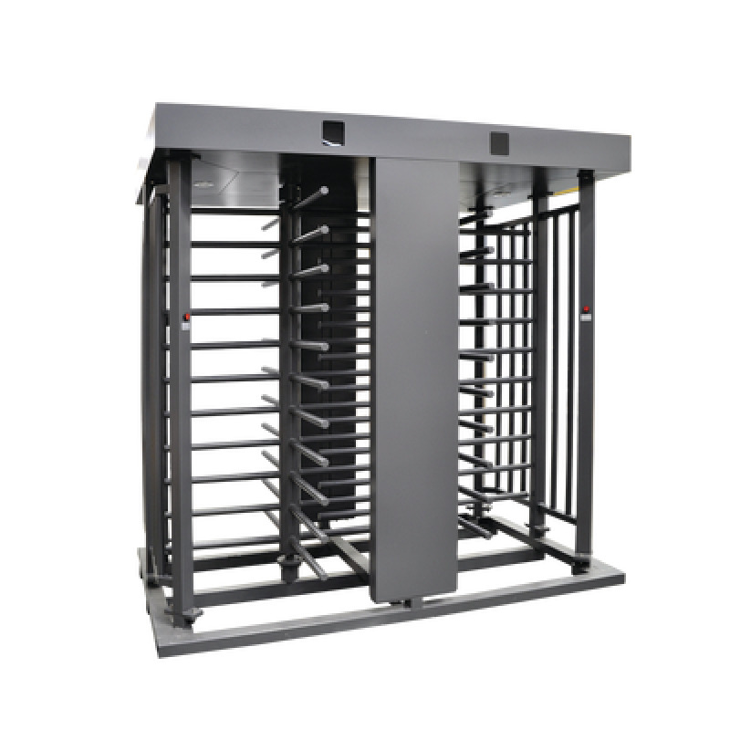 Torniquete Doble / Cuerpo Completo / Interior/Exterior / 100 Acero con Pintura Gris / EJE CENTRAL con Pintura Gris / Acabado de Lujo / Alto Tráfico