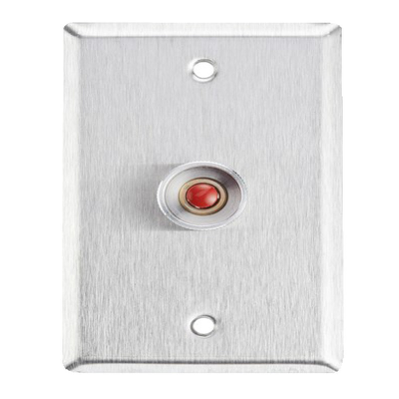 Botón de Pánico con Placa en Acero Inoxidable/ NO