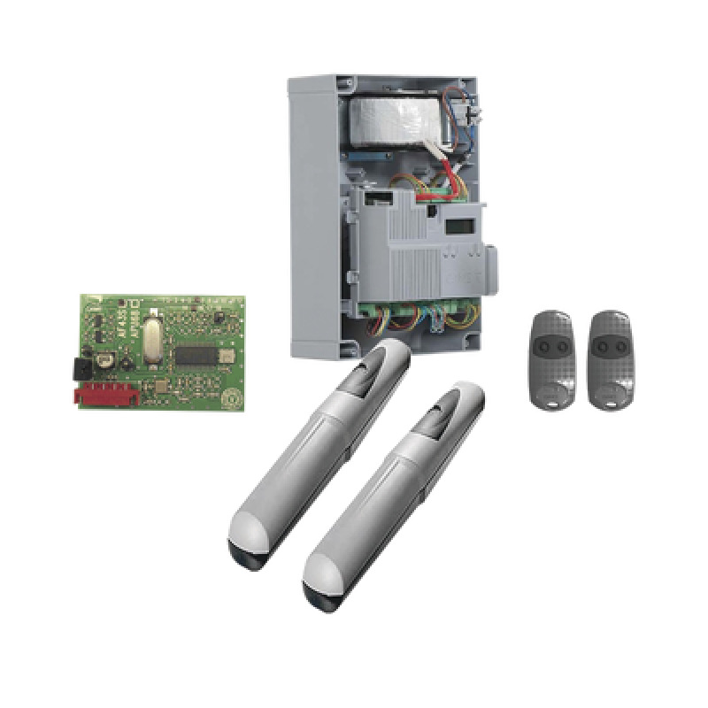 Kit de operadores AXO 5024 Para puertas Abatibles de hasta 5 Metros y 400 Kg de peso por hoja