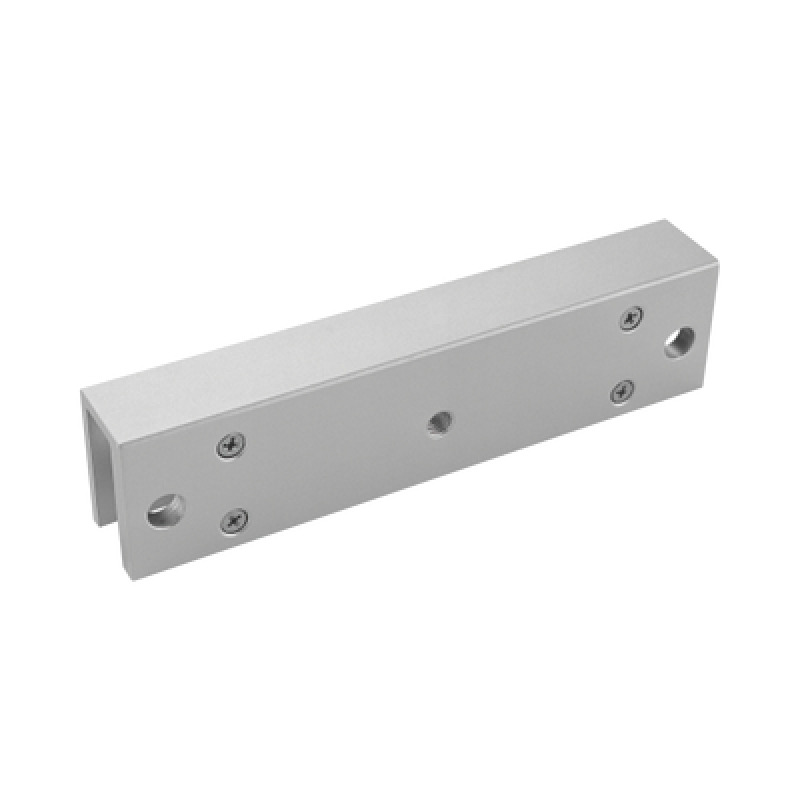 Montaje en U para Instalación de Chapa Magnética DSK4H258S en Puerta de Cristal Vidrio