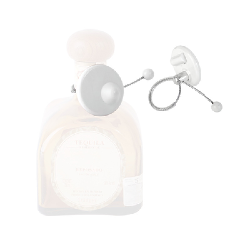 Paquete de 100 Tags RF Para Botellas Color Gris Claro