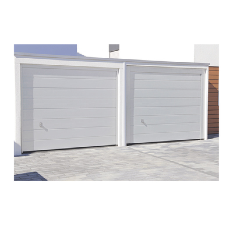 Puerta de Garage de Alta Calidad / Linea Central / Color Blanco 9X7 pies  AISLADA Estilo Americana