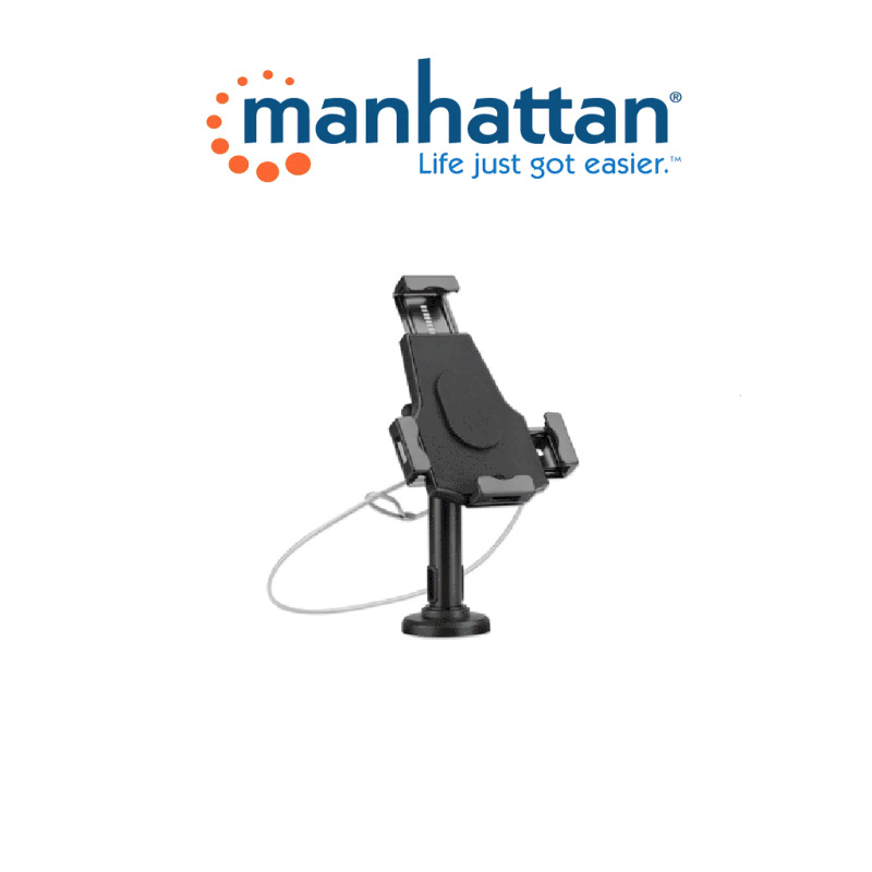 MANHATTAN 462112 - Soporte para tablet o iPad  2 en 1  /  soporte de escritorio con cerradura y soporte de montaje en pared/  image 3
