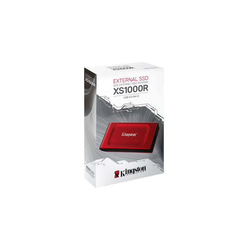 UNIDAD DE ESTADO SOLIDO KINGSTON EXTERNO XS1000 1TB USB 3.2 GEN 2 LECT.1050/ESCRIT.1000 MB/S CONECTOR TIPO A TIPO C SXS1000R/1000G image 6