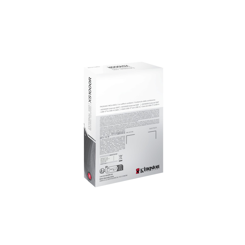 UNIDAD DE ESTADO SOLIDO KINGSTON EXTERNO XS1000 1TB USB 3.2 GEN 2 LECT.1050/ESCRIT.1000 MB/S CONECTOR TIPO A TIPO C SXS1000R/1000G image 7