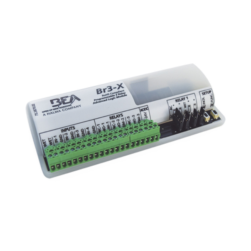 MODULO PROGRAMABLE CON 3 SALIDAS DE RELEVADOR / 5 ENTRADAS / 13 FUNCIONES LÓGICAS PROGRAMABLES