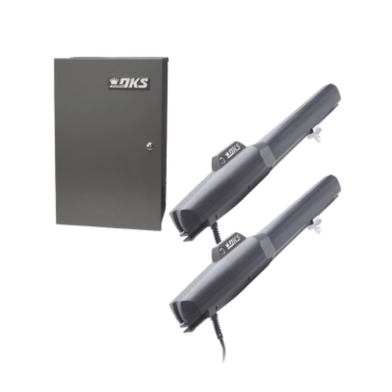 Kit de Operadores Abatibles 6006 de Doorking / Para Puertas de Hasta 55 Metros  / Soporta Respaldo de Baterias