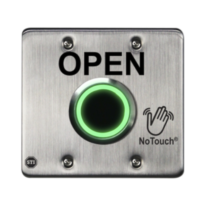 Interruptor IR NoTouch de Acero Inoxidable Salida Doble ABIERTO