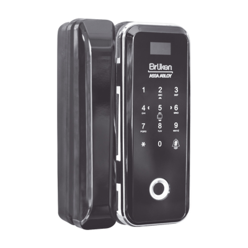 Cerrojo Electrónico con Lector de Huella/ Contraseña/ Tarjeta para Puerta de Vidrio