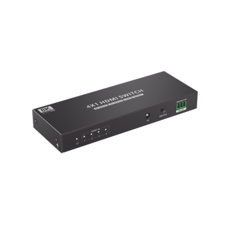 Switch Conmutador  HDMI 4X1 | 4 Entradas 1 Salida | Velocidad de trasmisión 48 Gbps | Resolución 8K | Salida de audio | HDCP 23