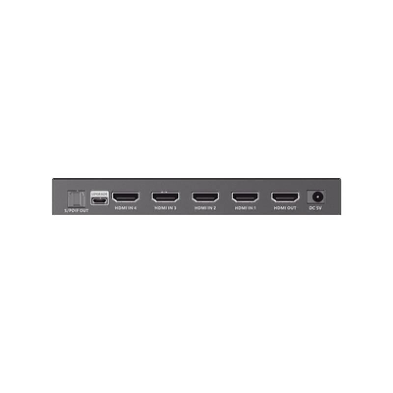 Switch Conmutador  HDMI 4X1 | 4 Entradas 1 Salida | Velocidad de trasmisión 48 Gbps | Resolución 8K | Salida de audio | HDCP 23 image 4
