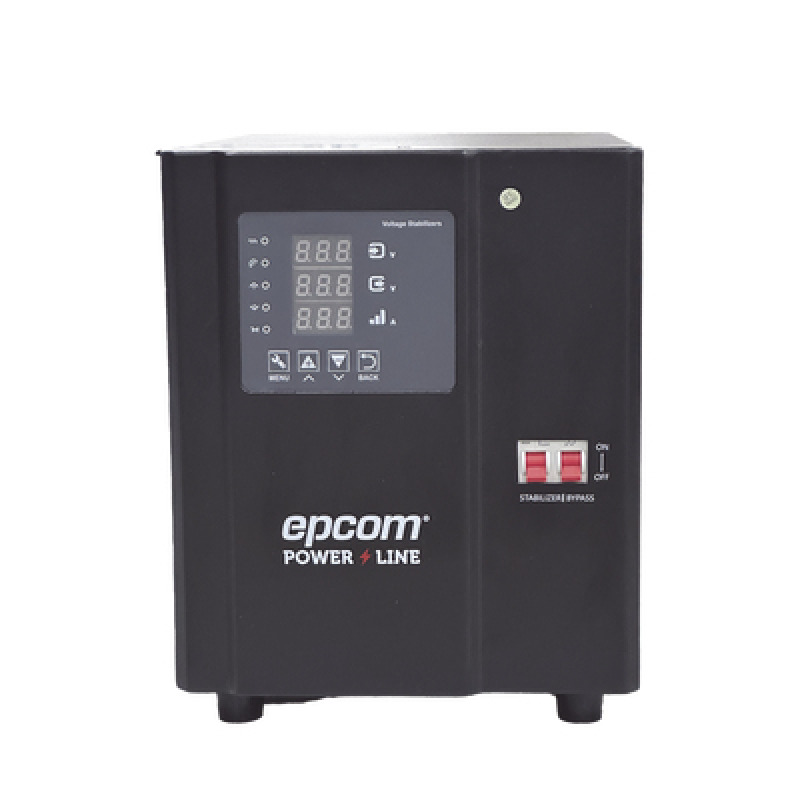 Regulador de Voltaje Industrial Monofásico 3 kVA/3 kW 120 V / Entrada 96144 Vca / Salida 1176 1224 Vca