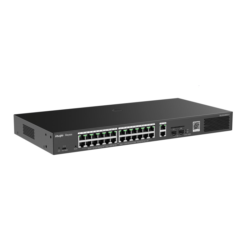 Switch Smart PoE con 24 puertos Gigabit PoE 8023af/at  2 SFP para fibra 1Gb gestión gratuita desde la nube 370w image 3