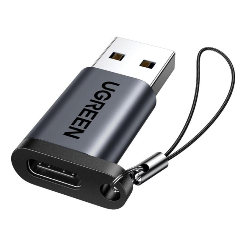 Adaptador USB 31 Tipo C a USBA 30 |Carga y Sincronización de Datos | Admite Corriente de 3A | Transferencia de hasta 5 Gbps | Amplia Compatibilidad | Chip VL160 | Caja de Aluminio | Color Negro