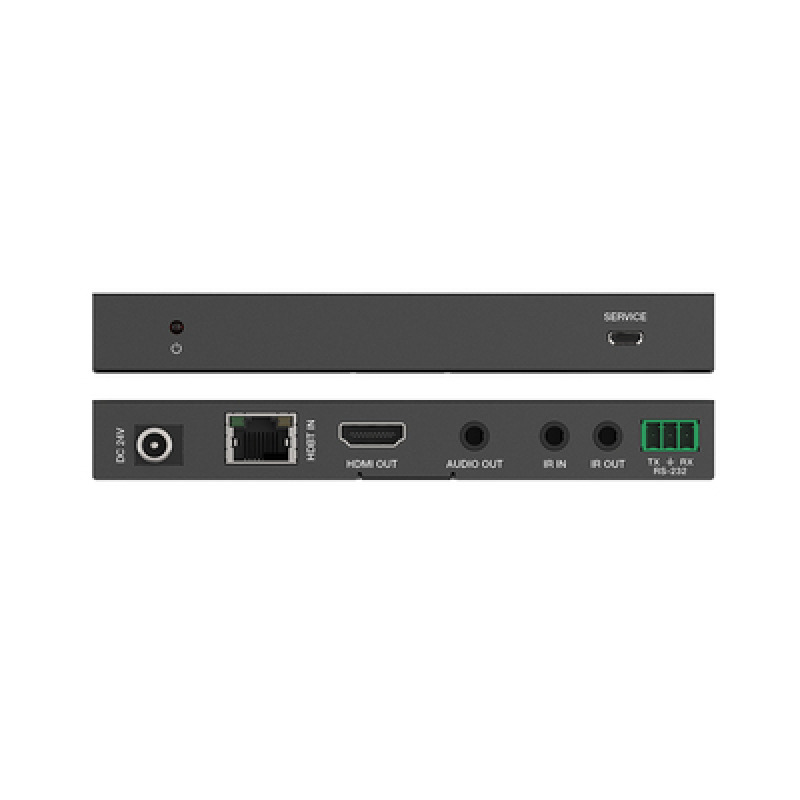 Splitter mas Extensor de Video | 1x2 | ProAV | HDBaseT | 120m en 4K60Hz | 150m en 1080p60Hz | Cat6/6a/7 | Gestión Avanzada EDID | Control IR y RS232 | PoC | Salida de Audio