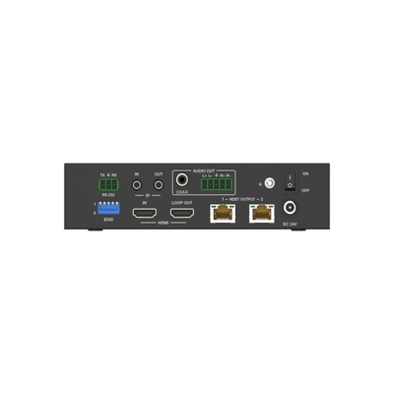Splitter mas Extensor de Video | 1x2 | ProAV | HDBaseT | 120m en 4K60Hz | 150m en 1080p60Hz | Cat6/6a/7 | Gestión Avanzada EDID | Control IR y RS232 | PoC | Salida de Audio image 3