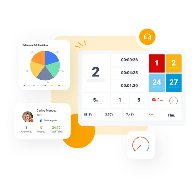 Conmutador en nube Yeastar 5 extensiones Enterprise anuales 5 llamadas simultáneas 500 min de grabación en nube image 4