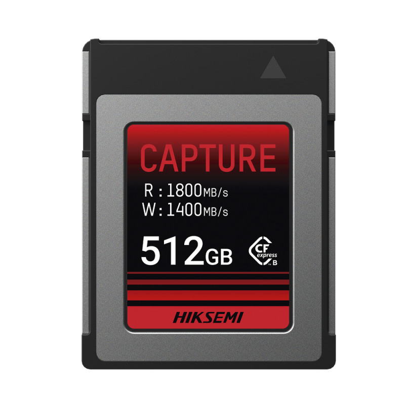 Memoria CFexpress tipo B / Clase 10 de 512 GB / Especializada para Cámaras de Fotografía y Video / 1800 MB/s Lectura / 1700 MB/s Escritura